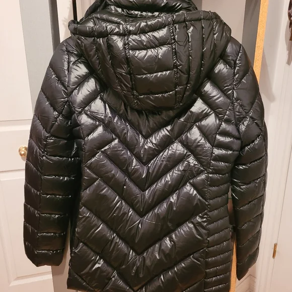 Karen Millen Black Feather Down Puffer Jacket - Picture 4 of 9